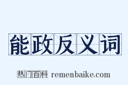 能政反义词是什么意思的图片